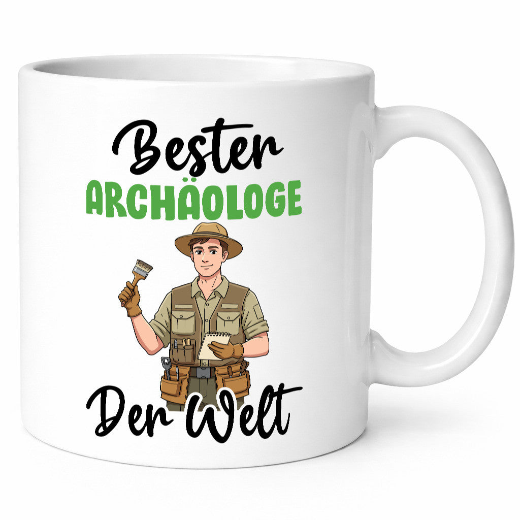 Bester Archäologe | Archäologie Forscher v2 Humor Geschenkidee Tasse