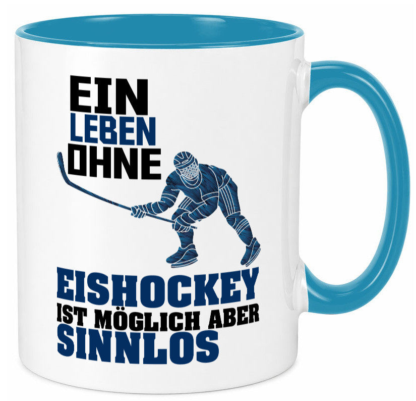Eishockey | Eishockeyspieler Tasse Eishockeyfan lustiger Spruch Geschenk Humor