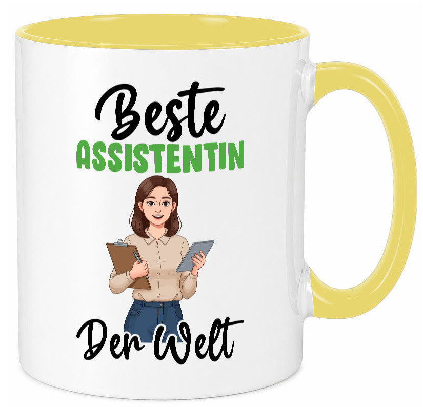 Beste Assistentin | Assistenz Hilfskraft v2 Geschenkidee Humor Tasse