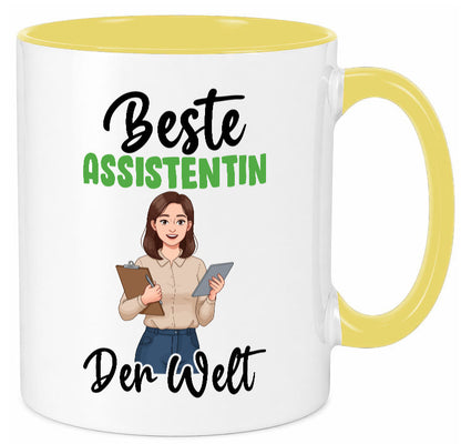 Beste Assistentin | Assistenz Hilfskraft v2 Geschenkidee Humor Tasse
