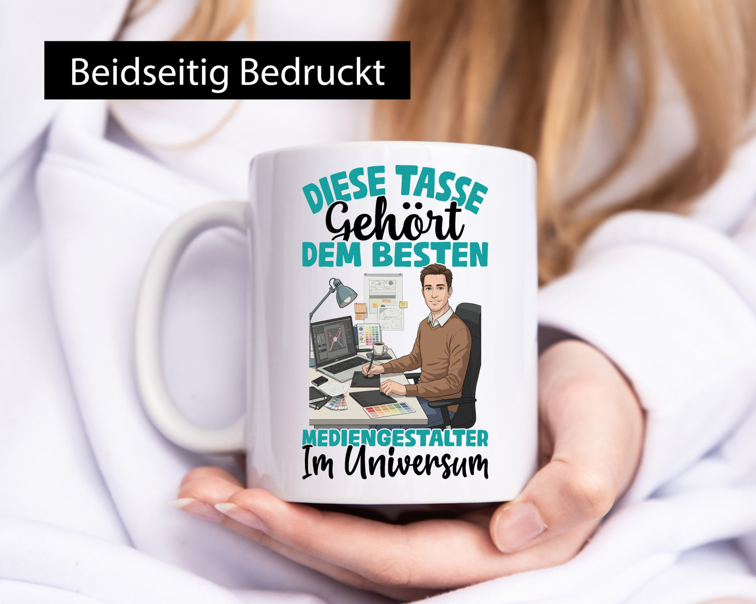 Im Universum: Mediengestalter | Medien Geschenk Humor Geschenkidee lustiger