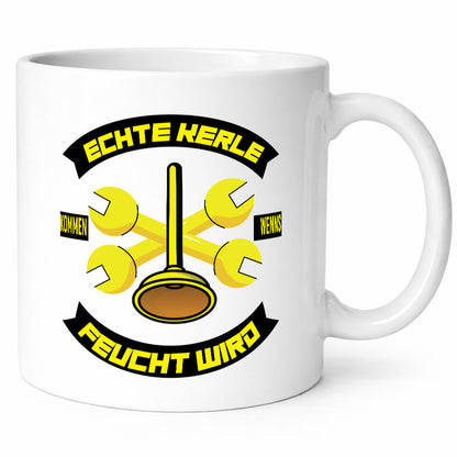 Klempner | Echte Kerle kommen wenns feucht wird Geschenk Humor Geschenkidee