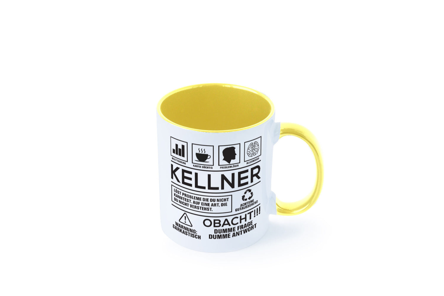 Achtung Probleme Kellner | kellnern Bedienung lustiger Spruch Geschenk Humor