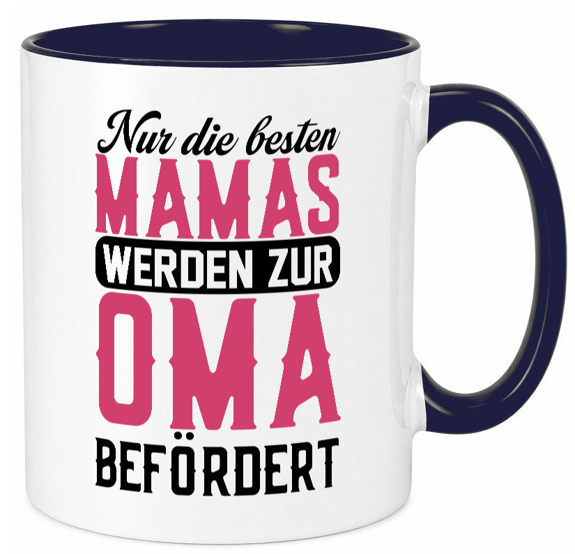 Beste Mama wird zur Oma befördert | Großmutter lustiger Spruch Geschenk Familie