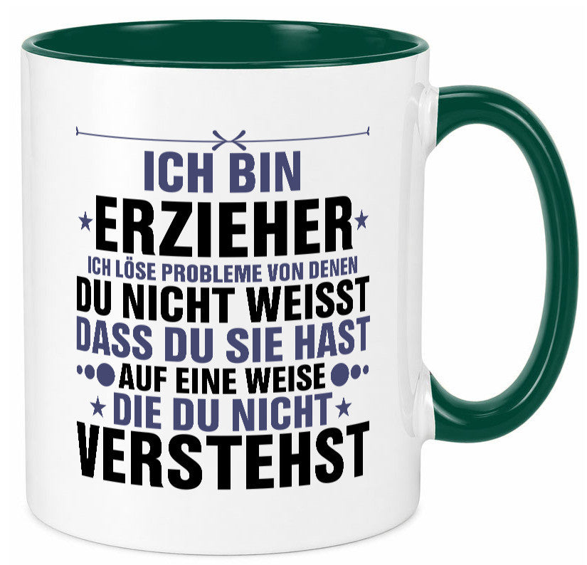Löse Probleme: Erzieher | Pädagoge Schule v2 lustiger Spruch Geschenk Humor