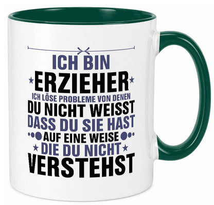Löse Probleme: Erzieher | Pädagoge Schule v2 lustiger Spruch Geschenk Humor