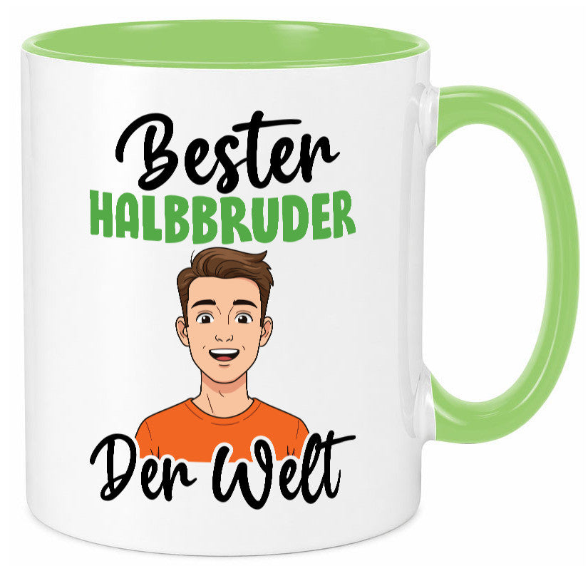 Bester Halb Bruder | Stiefvater Humor Familie Geschenkidee Tasse