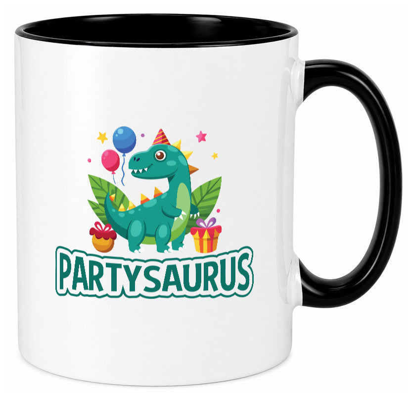 Partysaurus | Geburtstag Dinosaurier Luftballon Geschenkidee Humor Tasse