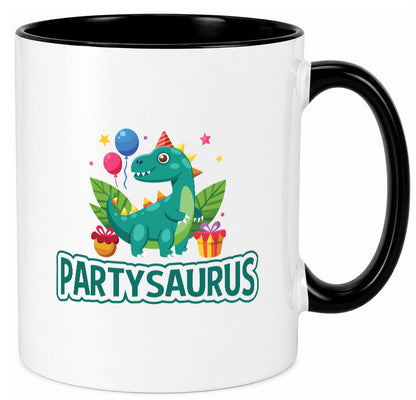 Partysaurus | Geburtstag Dinosaurier Luftballon Geschenkidee Humor Tasse