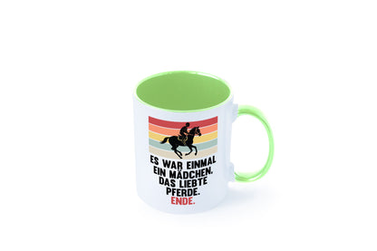 Es war einmal ein Mädchen das Liebte Pferde | lustig Humor Geschenkidee Tasse