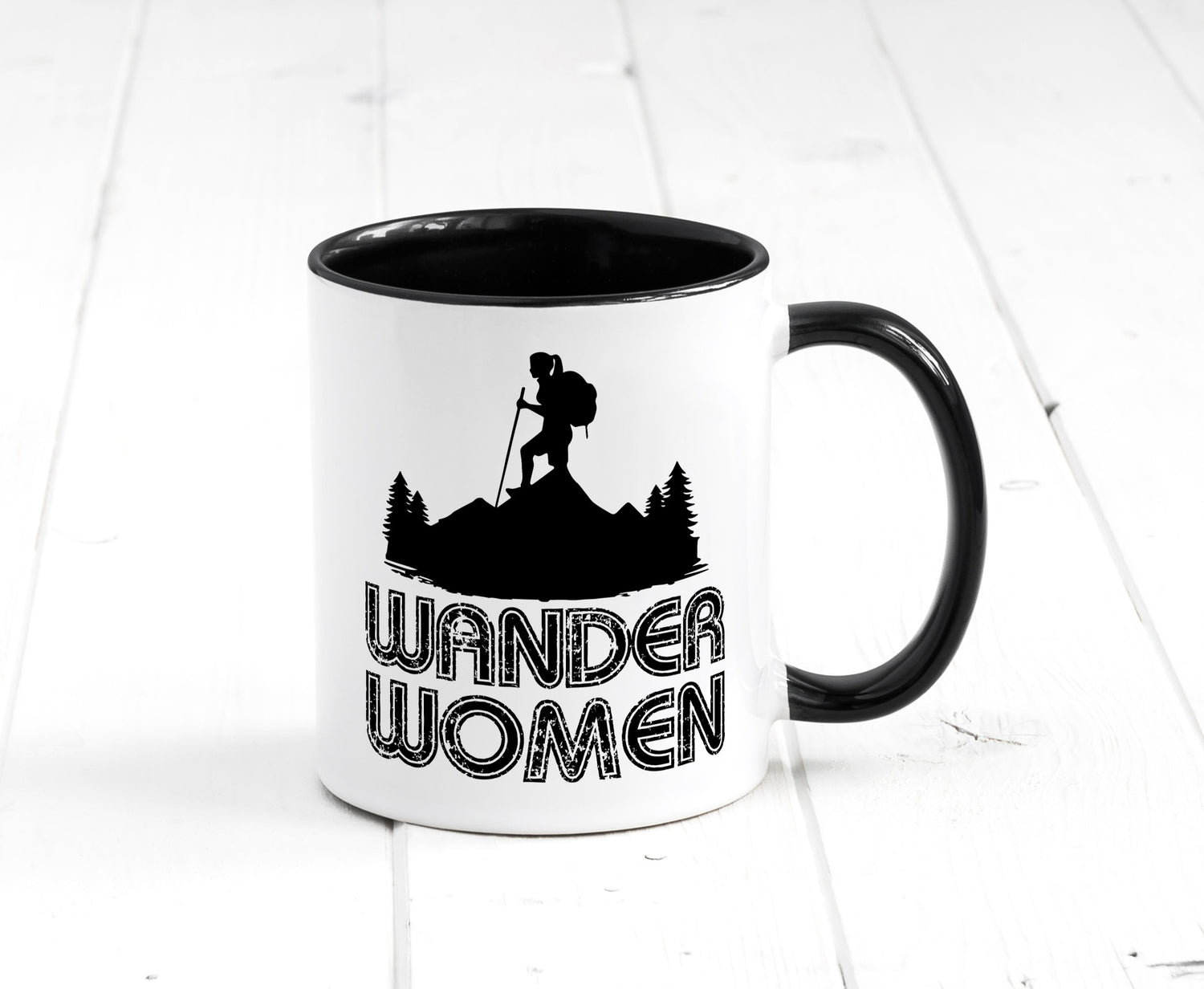 Wander Woman | Wandern Berge Geschenk Familie Geschenkidee lustiger Spruch Tasse