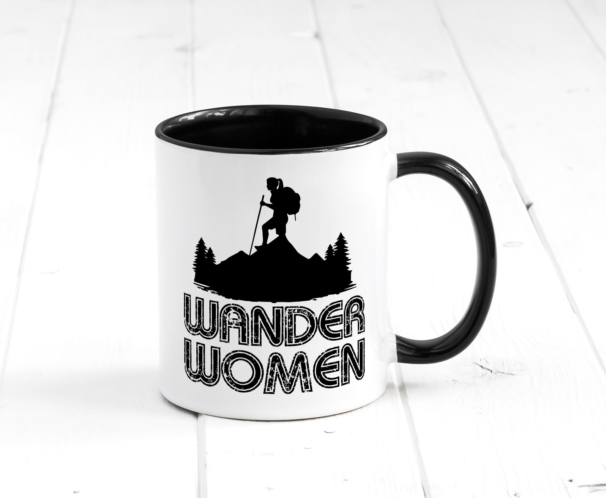 Wander Woman | Wandern Berge Geschenk Familie Geschenkidee lustiger Spruch Tasse