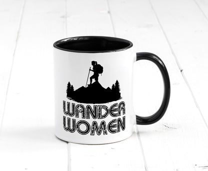 Wander Woman | Wandern Berge Geschenk Familie Geschenkidee lustiger Spruch Tasse