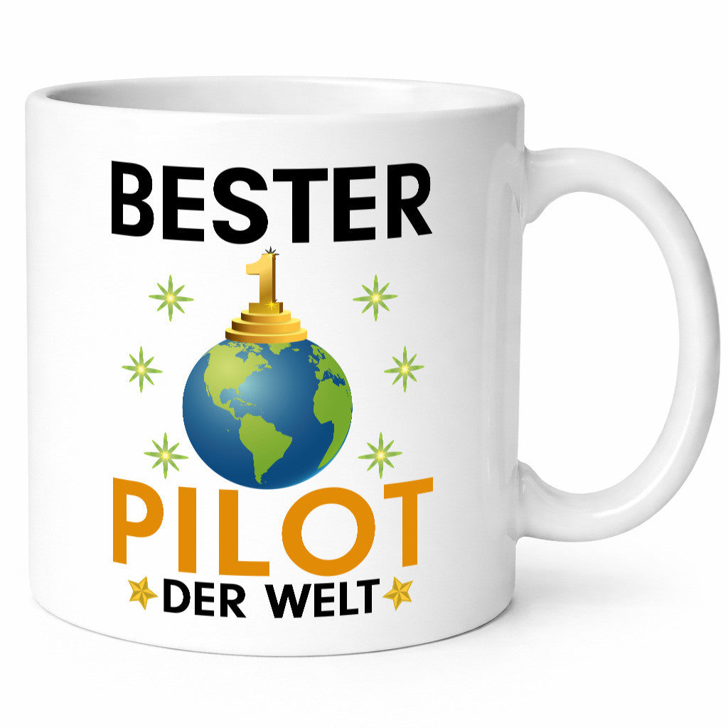 Welt Bester Pilot | Flugzeug Piloten Humor Geschenkidee Tasse