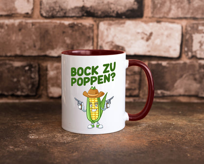 Bock auf Poppen | Mais Lustig Geschenk Humor Geschenkidee lustiger Spruch Tasse