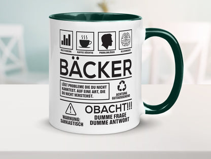 Achtung Probleme Bäcker | Bäckerei Backen Konditor Geschenk Humor Geschenkidee