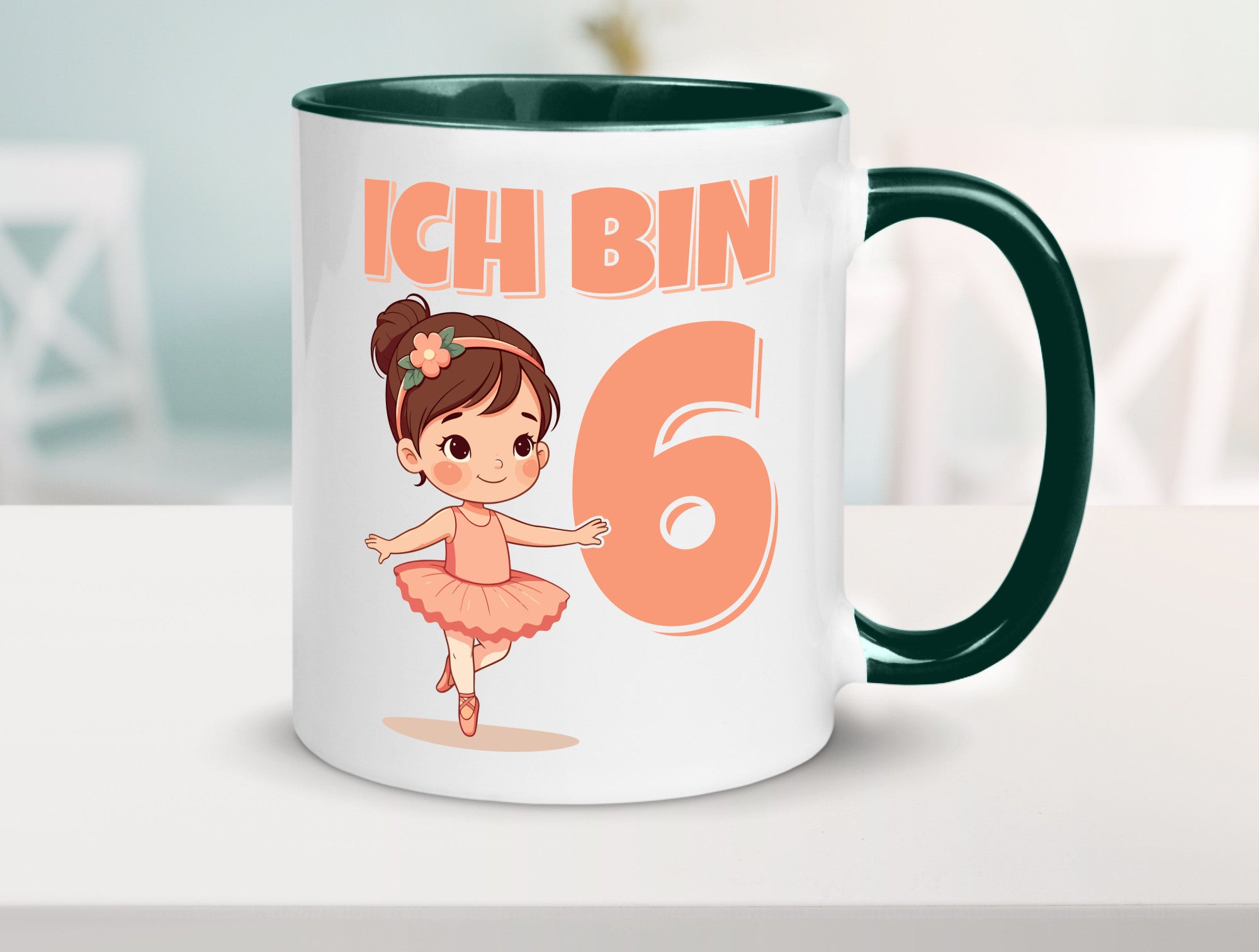 6 Geburtstag | Jahre Ballerina Mädchen Ballet lustig Geschenkidee Geschenk Tasse