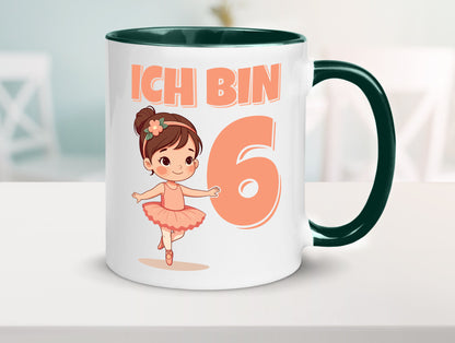 6 Geburtstag | Jahre Ballerina Mädchen Ballet lustig Geschenkidee Geschenk Tasse