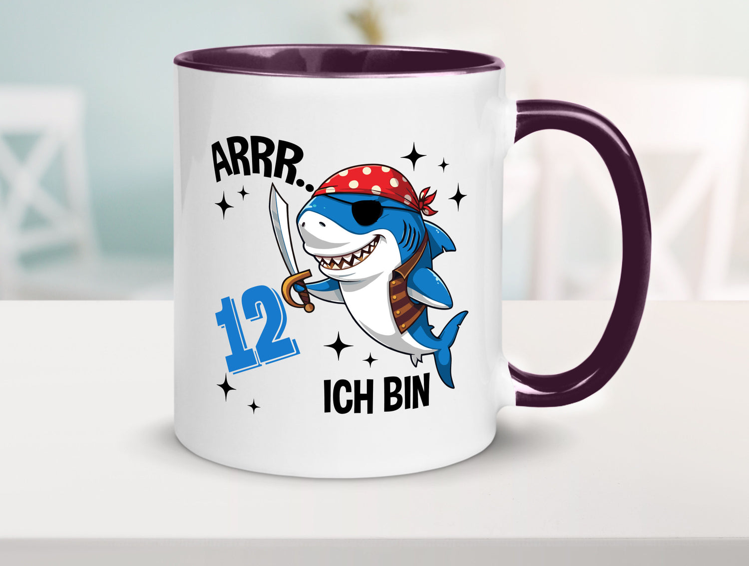 12. Geburtstag | 12 Jahre Arr Pirat Hai Piraten Geschenk Geschenkidee lustiger