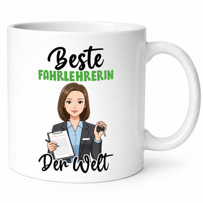 Beste Fahrlehrerin| Fahrschule v2 Geschenk Humor Geschenkidee lustiger Spruch