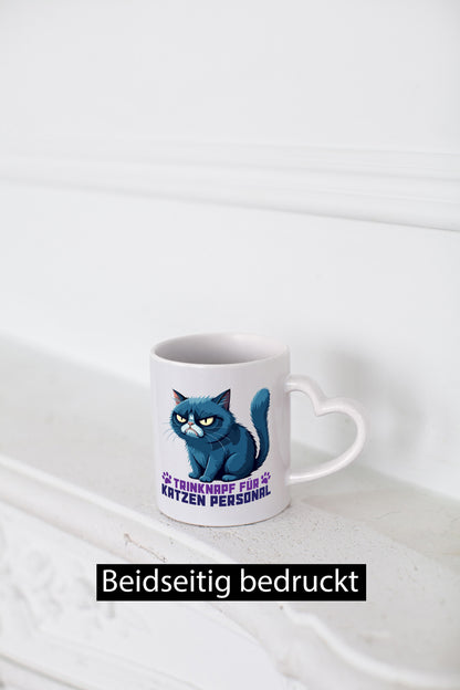 Katzen Personal | Katzenbesitzer Tasse Katze Humor vl8 Geschenkidee
