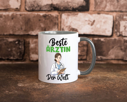 Beste Ärztin | Medizin Doktorin Fachärztin v2 Humor Geschenkidee Tasse