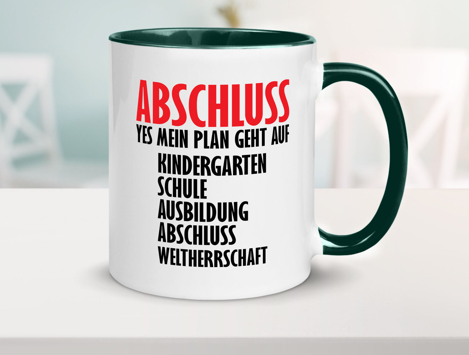 Abschluss Bachelor Geschenkidee Humor Tasse