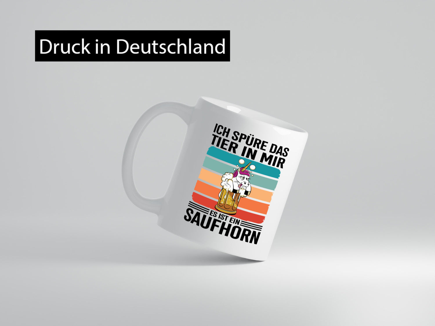 Ich spüre das Tier in mir es ist ein Saufhorn | Einhorn Humor Tierliebhaber