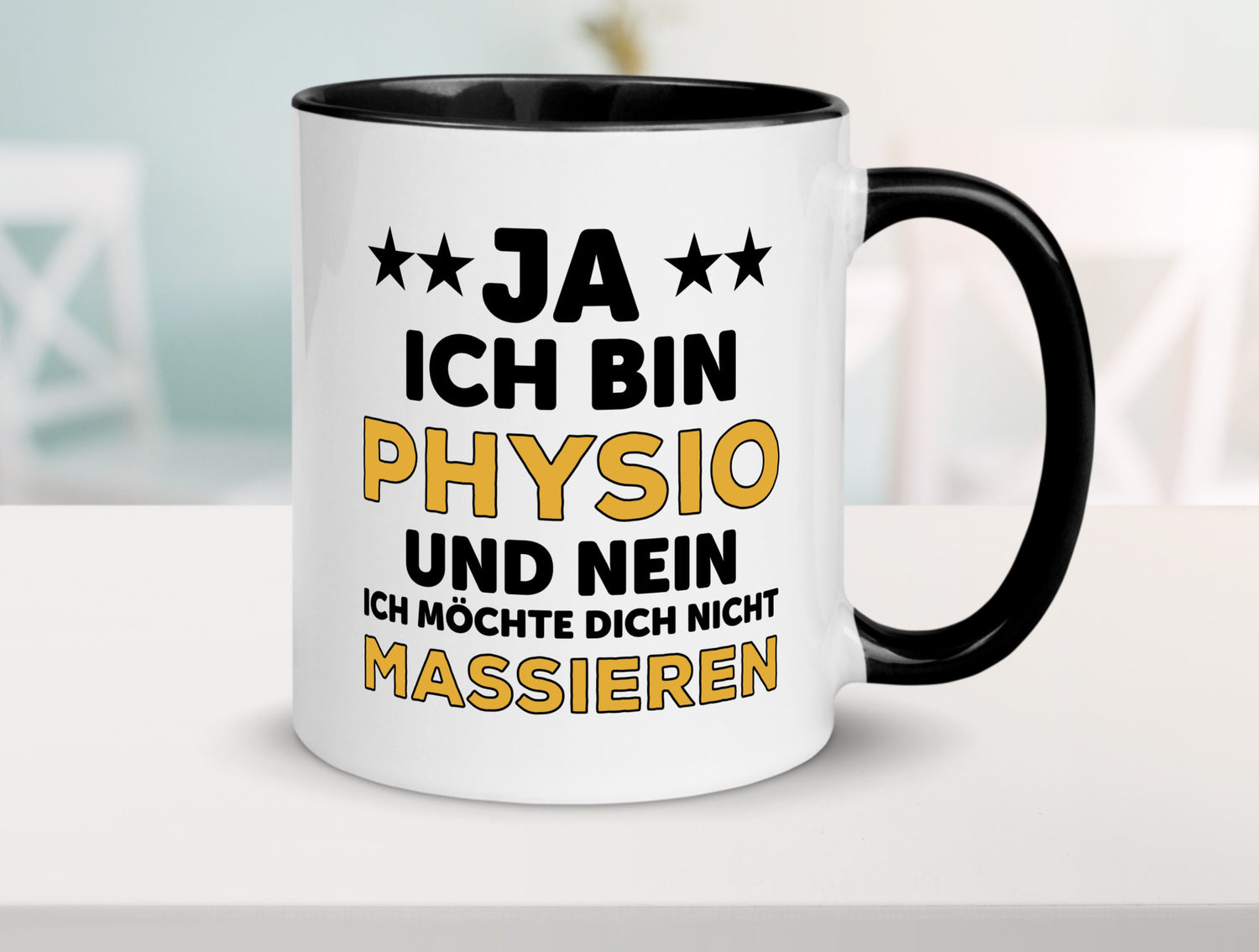 Ich bin Physio | lustige Spruch Tasse Physiotherapeut Geschenkidee Humor