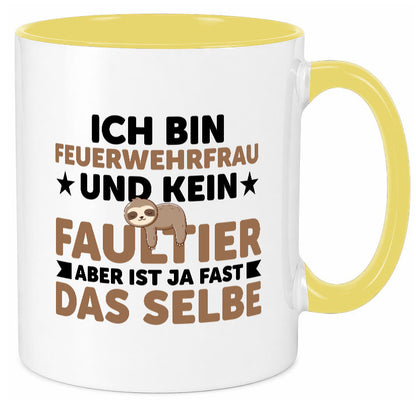 Ich bin kein Faultier: Feuerwehrfrau | Feuerwehr lustiger Spruch Geschenk