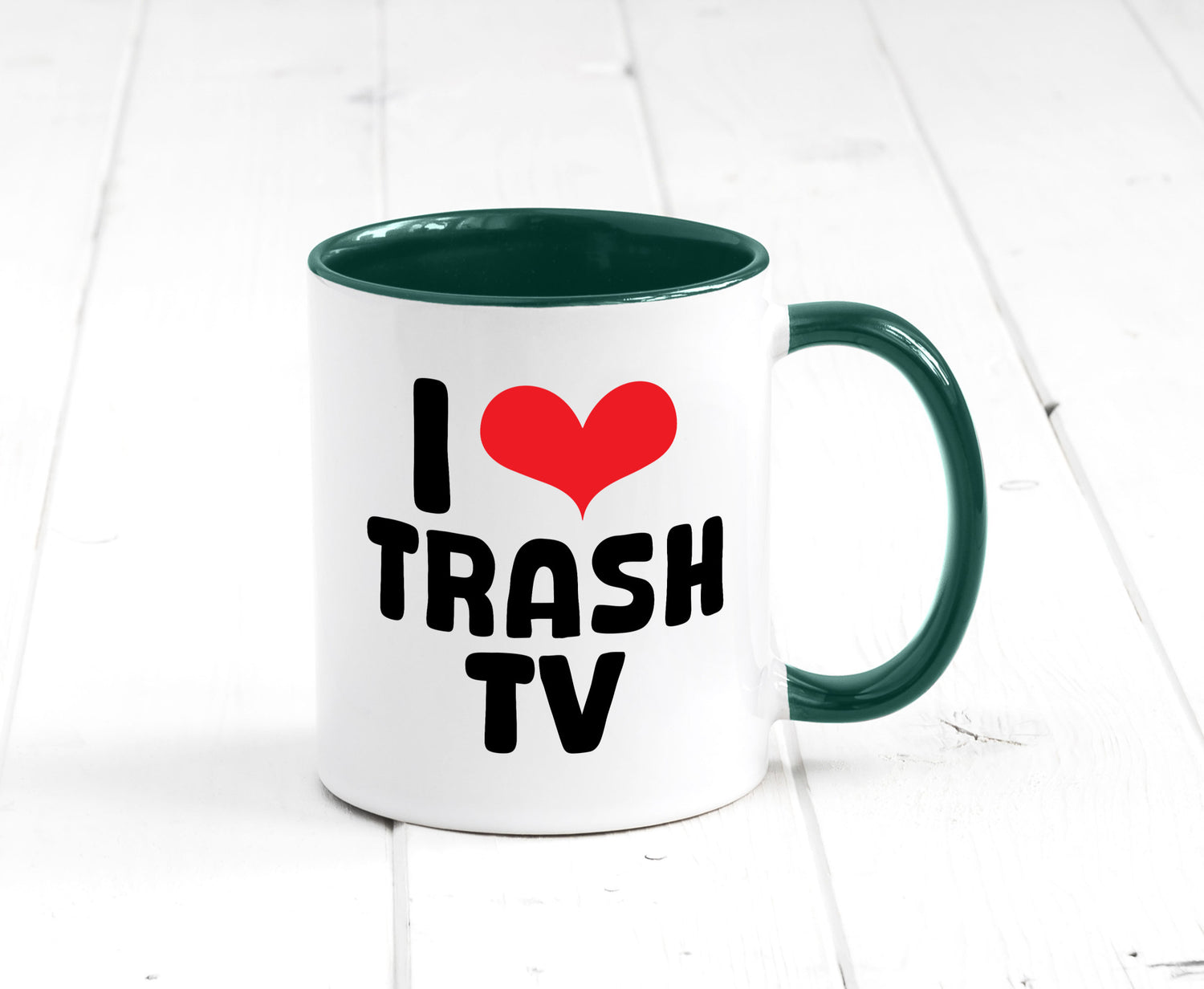 I love Trash TV | v2 lustig Humor Geschenkidee Geschenk Tasse