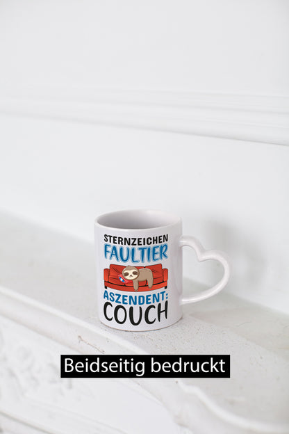 Sternzeichen: Faultier | witzige Tasse Couchpotato lustig Tierliebhaber Humor