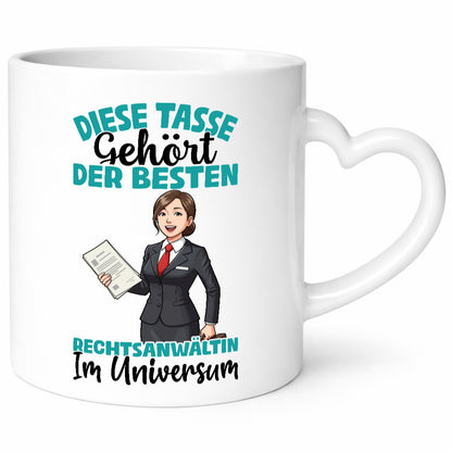 Im Universum: Rechtsanwältin | Jurstin Anwältin Humor Geschenkidee Tasse