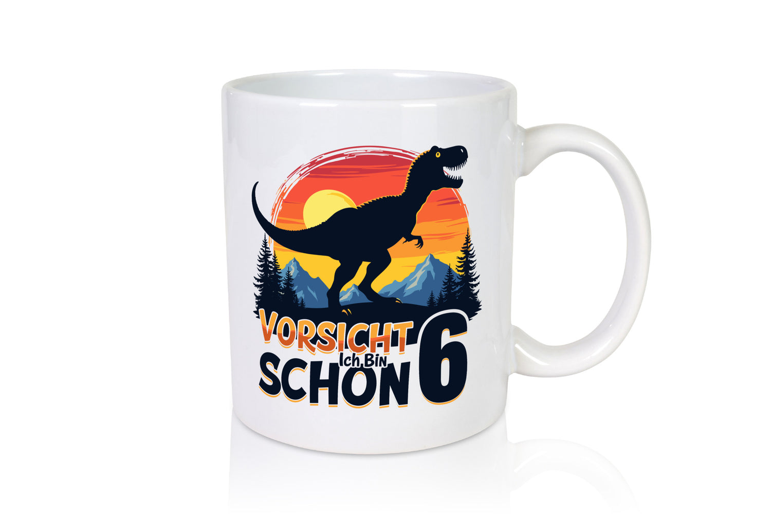 6. Geburtstag | 6 Jahre Dinosaurier Geschenkidee Humor Tasse
