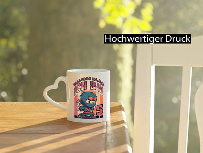 5. Geburtstag | Ninja Junge 5 Jahre Humor Geschenkidee Tasse