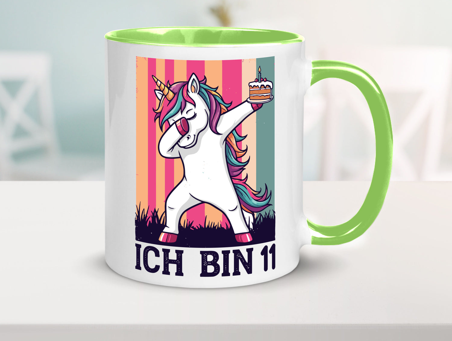 11 Geburtstag | Einhorn Damping Mädchen lustig Geschenkidee Geschenk Tasse