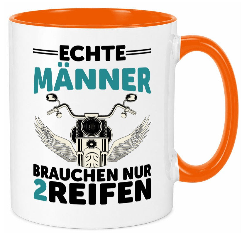 Echte Männer | Motorrad Tasse Motorradfahrer Biker lustiger Spruch Geschenk