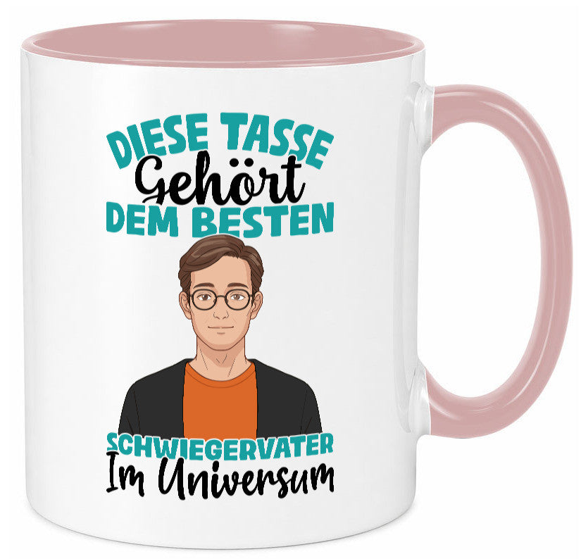 Im Universum: Schwiegervater |Schwiegersohn | Beziehung Geschenkidee Familie Tasse