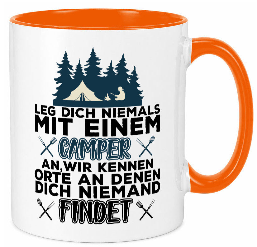 Camper Humor | Spruch Tasse Camping schwarzer Geschenk Geschenkidee lustiger