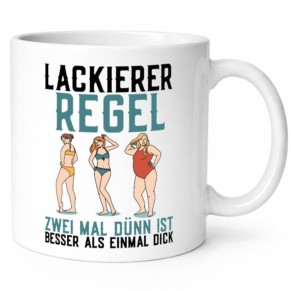 Lackierer Regel | Autolackierer Dünn oder Dick auftragen Geschenkidee Humor