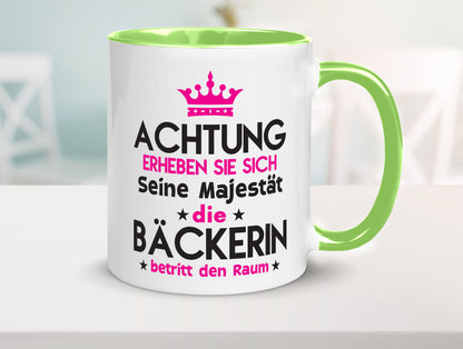 Seine Majestät Bäckerin | Bäckerei Frauen Backen Humor Geschenkidee Tasse
