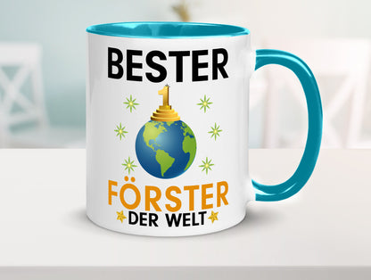 Welt Bester Förster | Forst Arbeit Geschenk Kollegen Büro lustiger Spruch Tasse