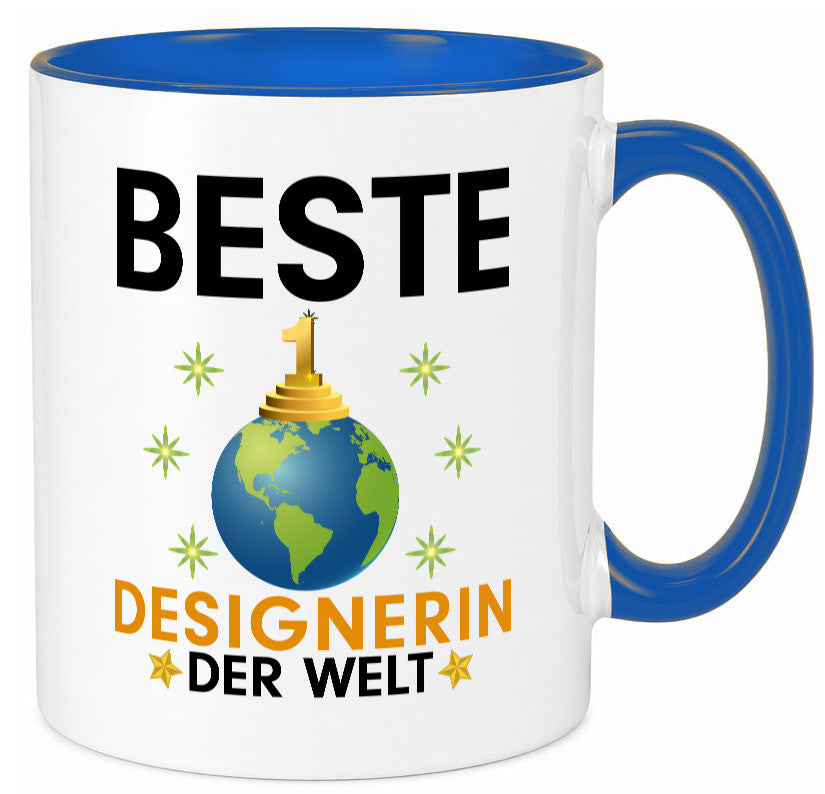 Welt Beste Designerin | Mode lustiger Spruch Geschenk Humor Geschenkidee Tasse