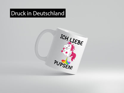 Ich liebe Pupsen | Einhorn Pupsendes Geschenk Humor Geschenkidee lustiger
