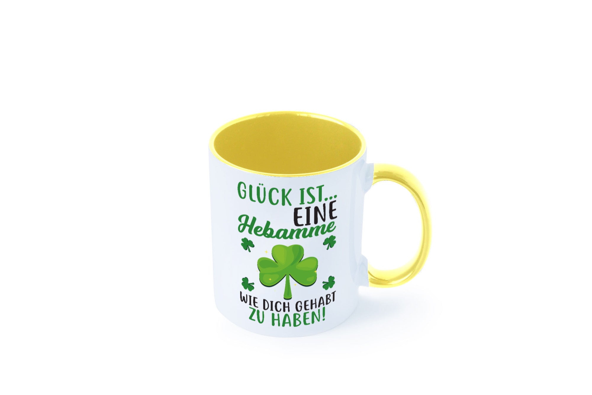 Hebamme Dankeschön | Dankes Tasse Kleeblätter Glück Humor Geschenkidee