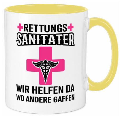 Rettungssanitäter | wir helfen wo andere Gaffen Geschenk Humor Geschenkidee Tasse