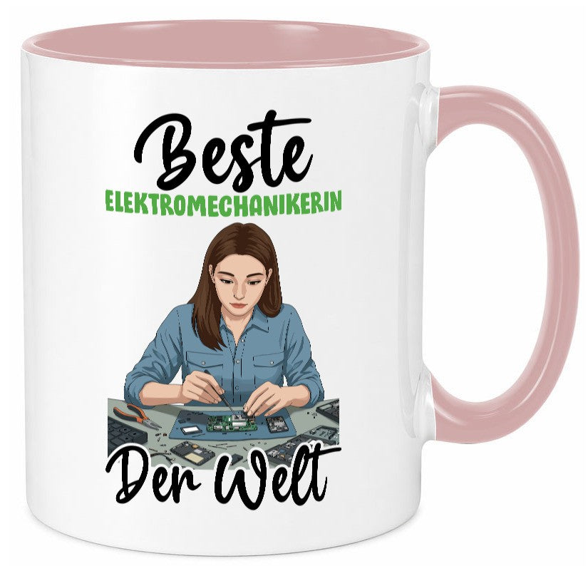 Beste Elektromechanikerin | Mechanikerin v2 Geschenkidee Humor Tasse