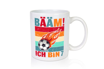 7. Geburtstag | Bääm ich bin 7 Fußball lustig Geschenkidee Geschenk Tasse