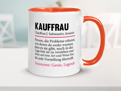 Kauffrau | Humor Spruch Definition Kauffrauen Geschenkidee Tasse