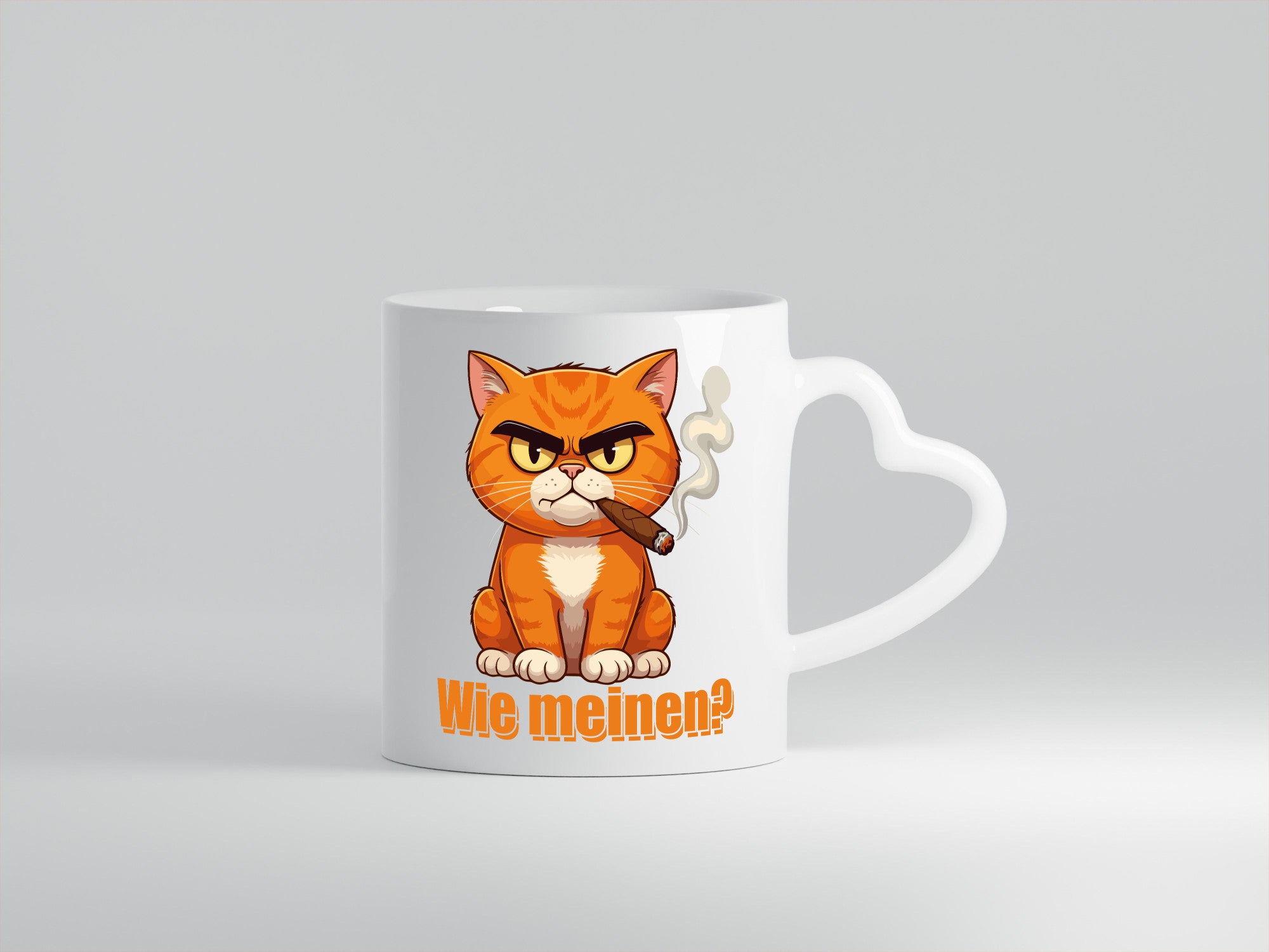 Wie bitte? | Böse Katze Katzenliebhaber Geschenk Tierliebhaber Humor lustiger